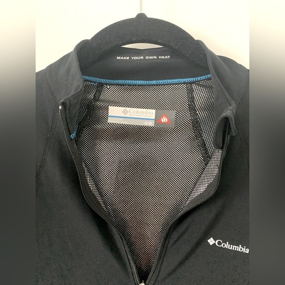 Columbia Workout Top Long Sleeve “Sloan Ridge quarter zip pullover Black SZ:US M - Picture 3 of 5